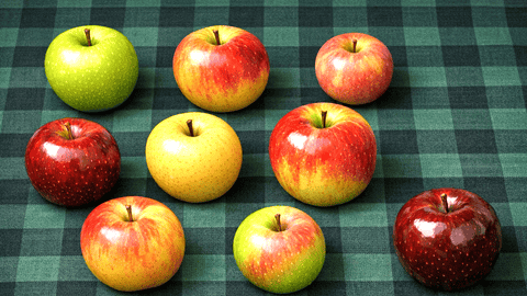 Assorted Types of Apples