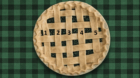 Weaved Lattice Pie Crust Strips