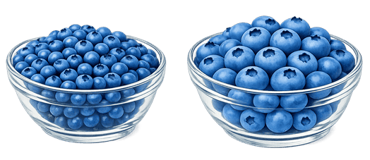 Wild and High Bush Blueberries