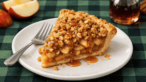 Apple Maple Crumb Pie
