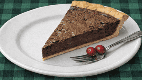 Chocolate Cranberry Chess Pie