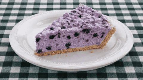 Fluffy Blueberry Cream Pie