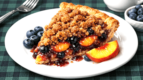 Peach Blueberry Pie