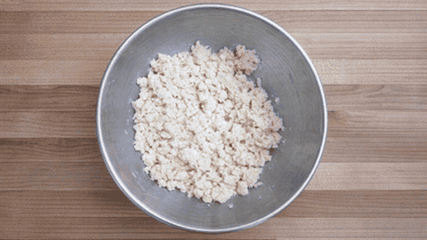 Pie Crust After Adding Butter