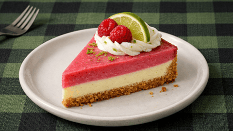 Raspberry Key Lime Pie