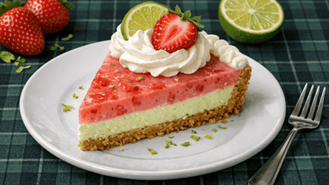 Strawberry Key Lime Pie